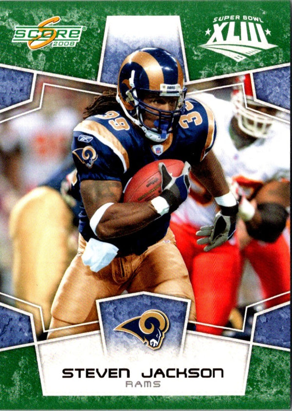 2008 Score Super Bowl XLIII Steven Jackson #291