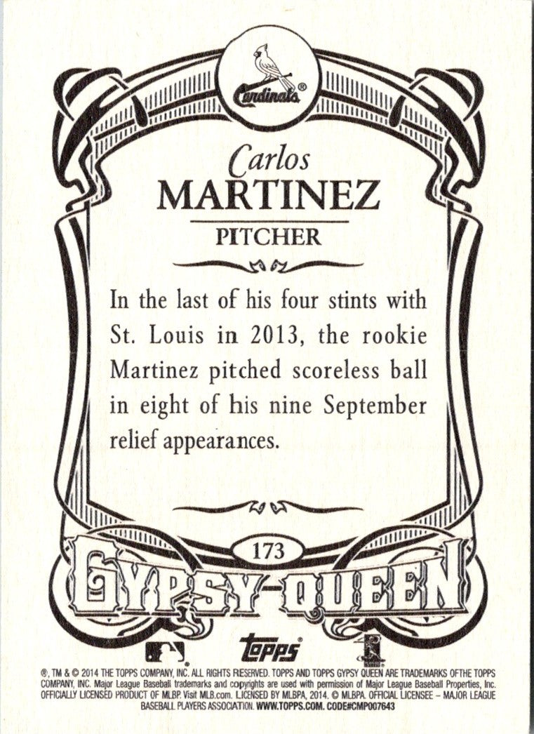 2014 Topps Gypsy Queen Carlos Martinez