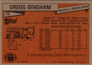 1981 Topps Gregg Bingham