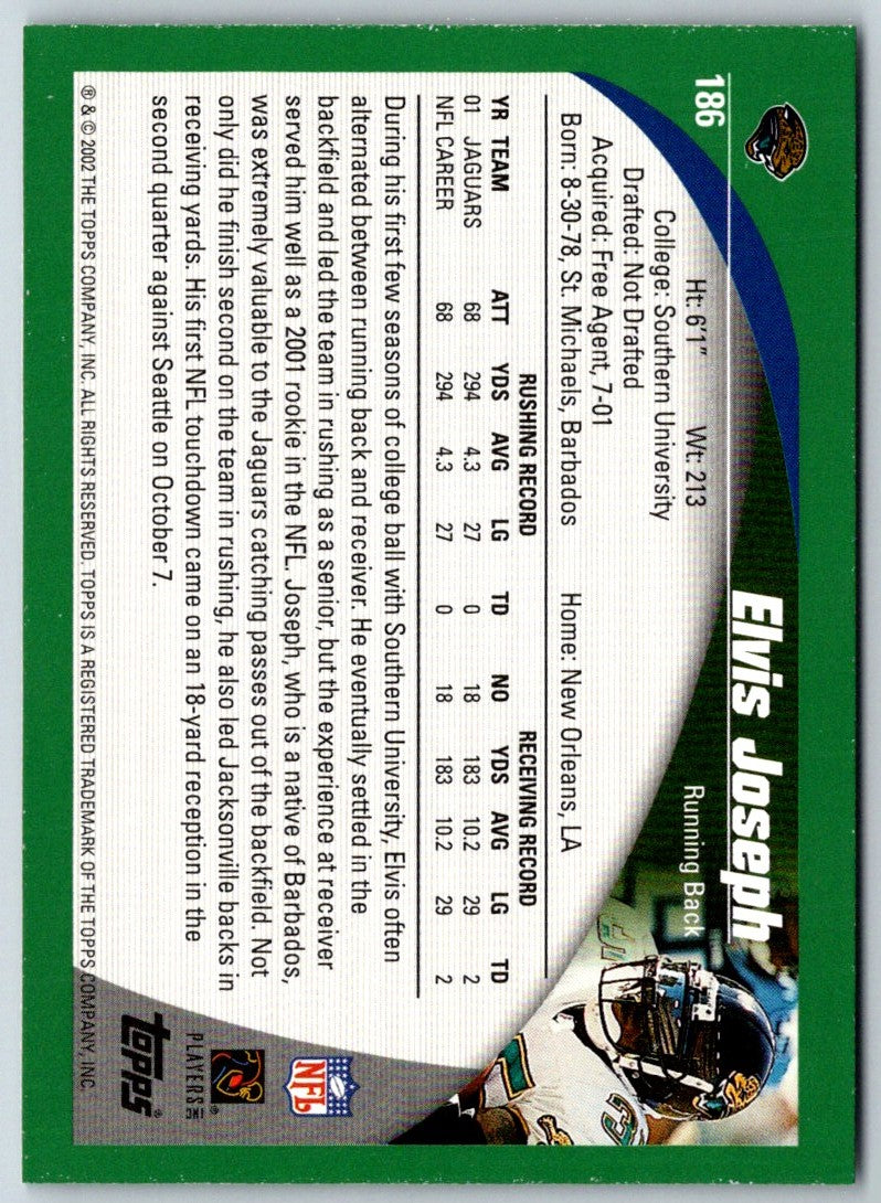 2002 Topps Elvis Joseph