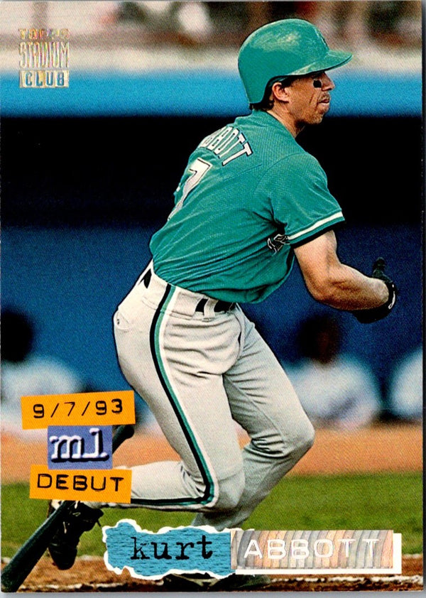 1994 Stadium Club Kurt Abbott #588 Rookie