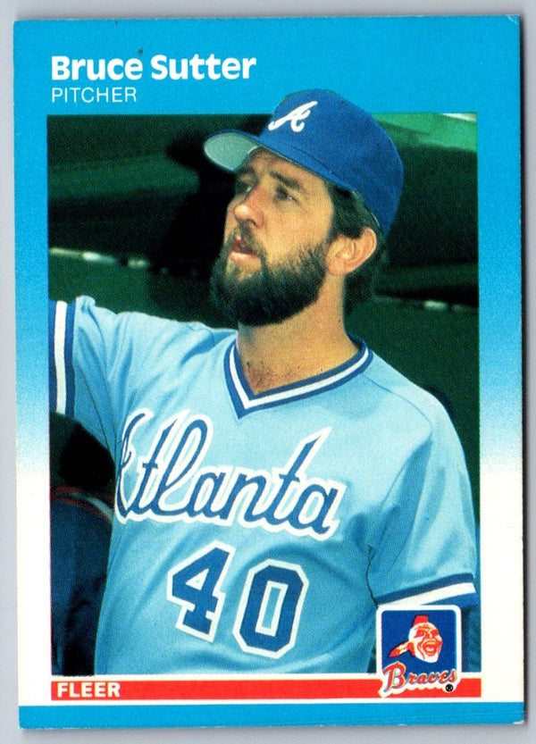 1987 Fleer Glossy Bruce Sutter #530