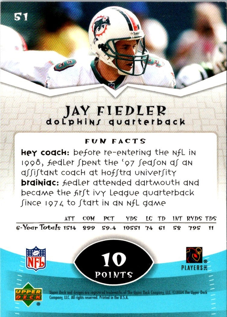 2004 Upper Deck Power Up Jay Fiedler