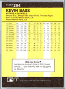 1986 Fleer Kevin Bass