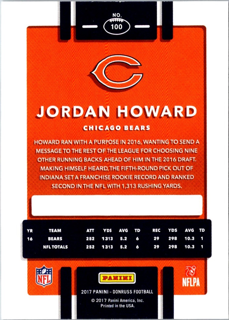 2017 Donruss Jordan Howard