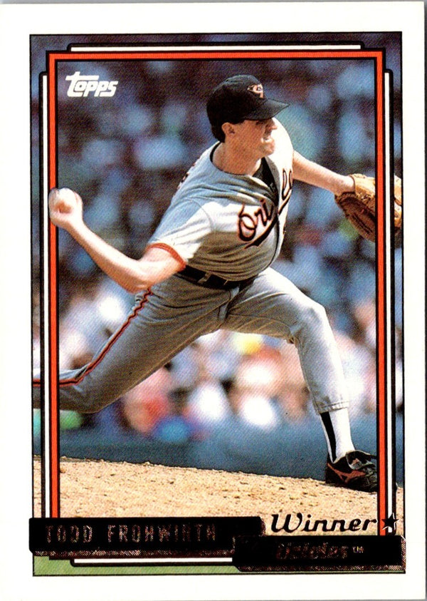 1992 Topps Todd Frohwirth #158