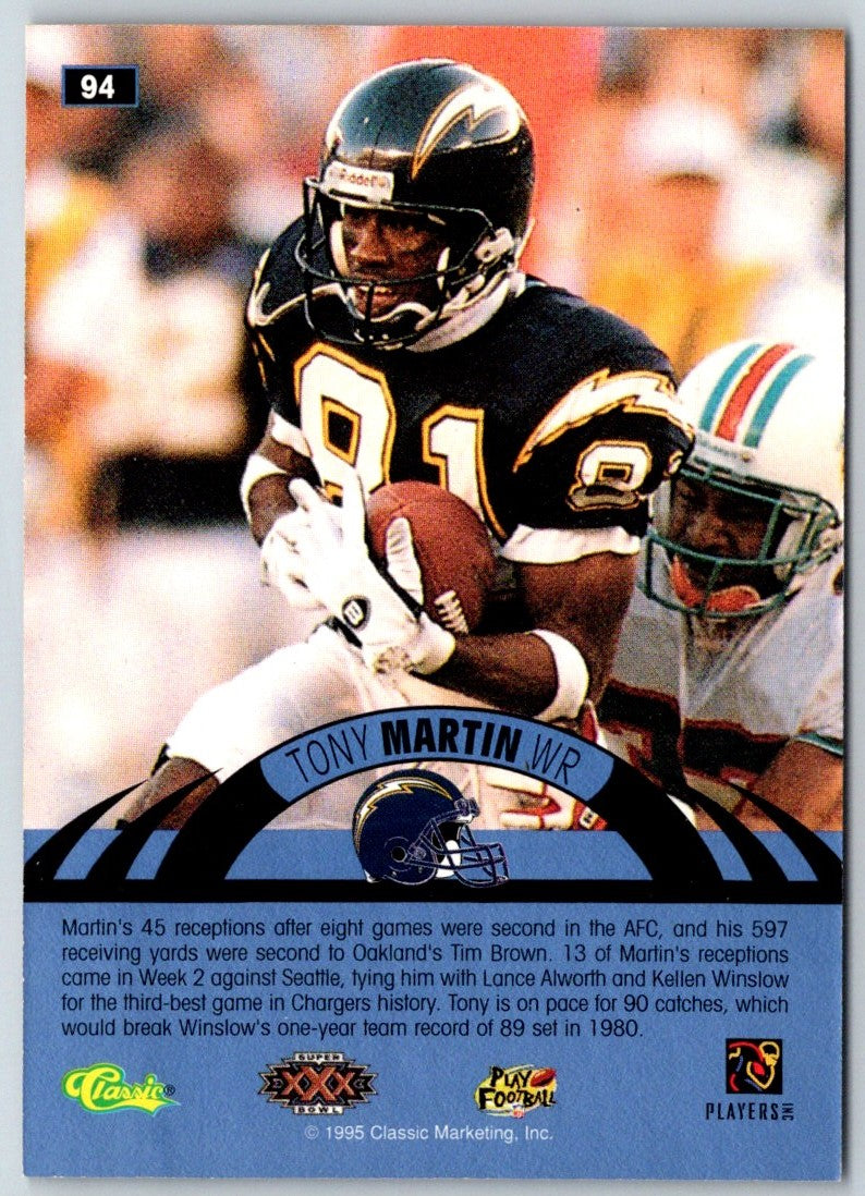 1996 Classic NFL Experience Tony Martin