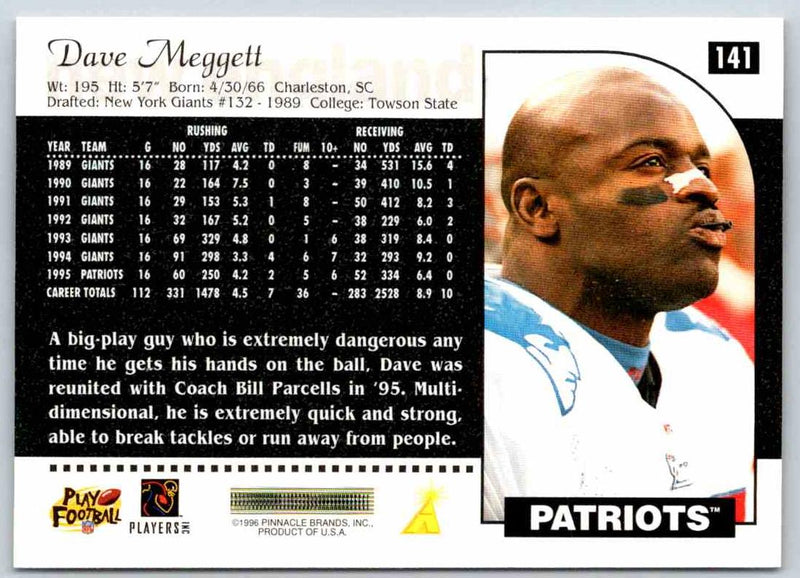 1996 Score Dave Meggett