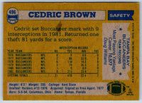 1982 Topps Cedric Brown #496