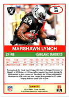 2019 Score Marshawn Lynch #38