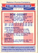 1984 Topps Ralston Purina Ron Guidry