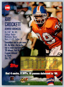 1997 Topps Stadium Club Football Ray Crockett