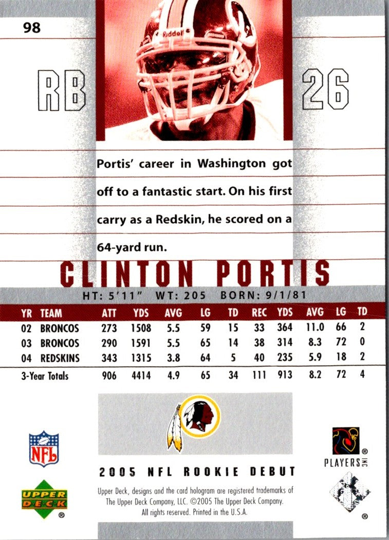 2005 Upper Deck Clinton Portis