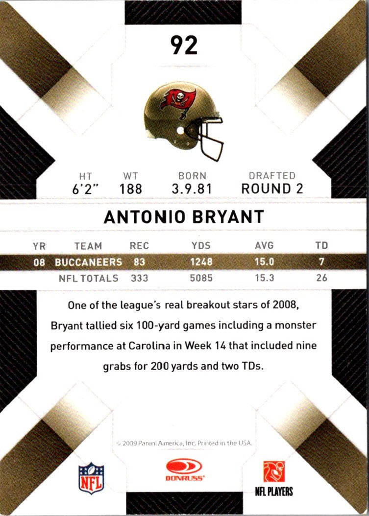 2009 Donruss Threads Antonio Bryant