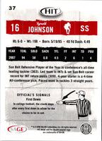 2008 SAGE HIT Tyrell Johnson #37