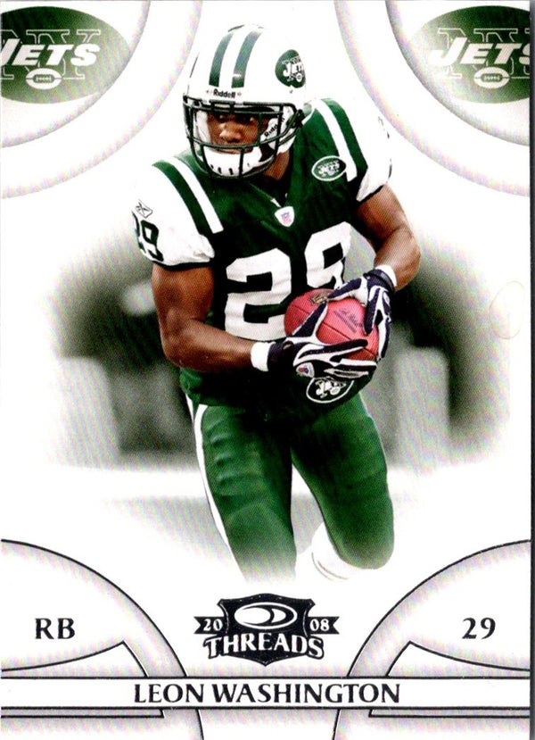 2008 Donruss Threads Leon Washington #84