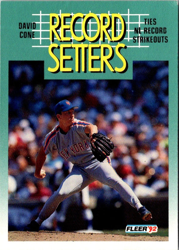 1992 Fleer David Cone #687