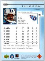 2000 Upper Deck Yancey Thigpen #210