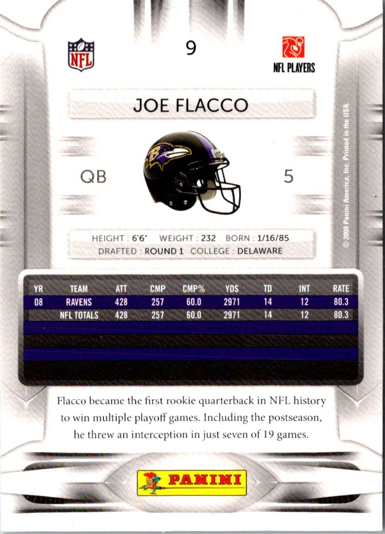 2009 Playoff Prestige Joe Flacco