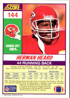 1990 Score Herman Heard #144