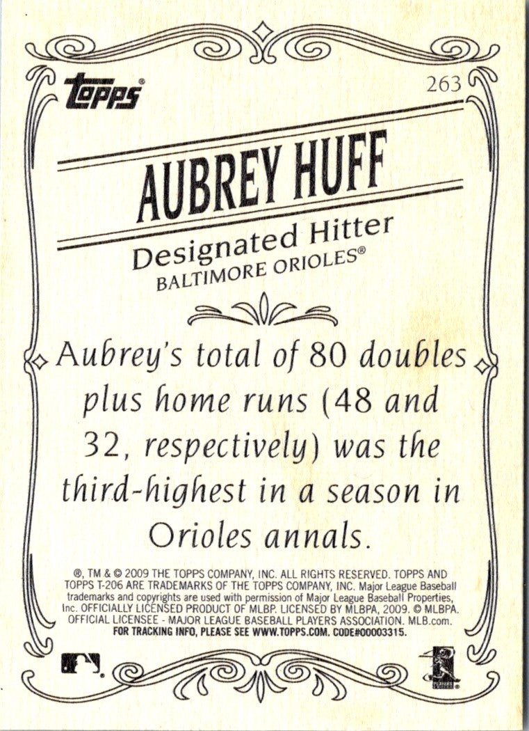 2009 Topps 206 Aubrey Huff