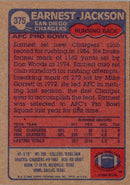 1985 Topps Earnest Jackson