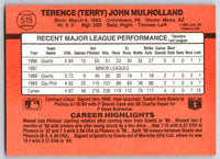 1990 Donruss Terry Mulholland #515