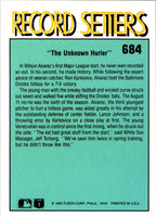 1992 Fleer Wilson Alvarez #684