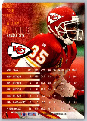 1995 Fleer William White #186