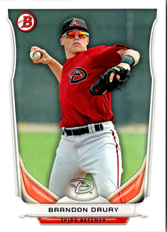 2014 Bowman Draft Picks & Prospects Top Brandon Drury #TP-77