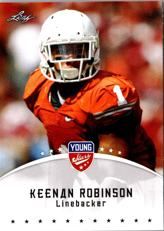 2012 Leaf Young Stars Keenan Robinson #49