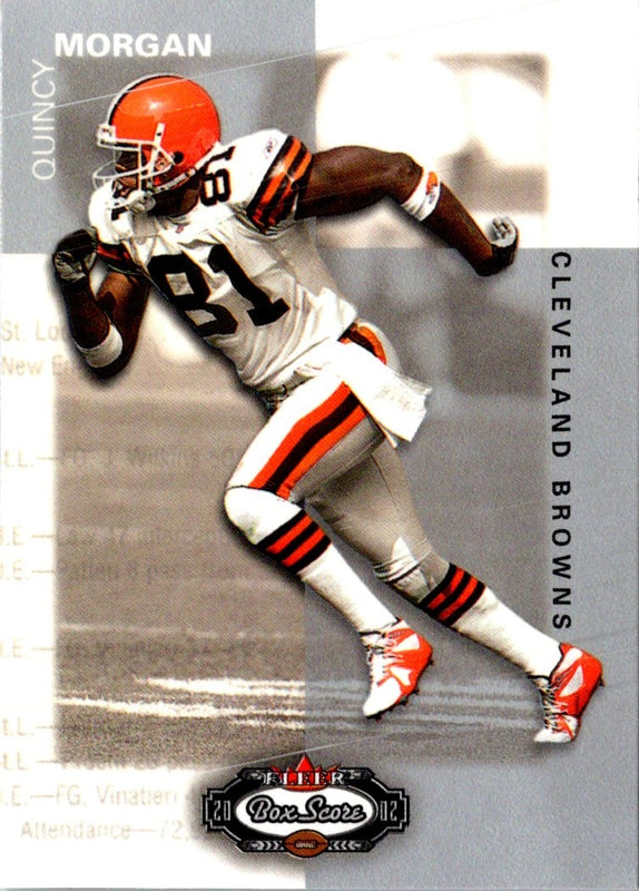 2002 Fleer Box Score Quincy Morgan #96
