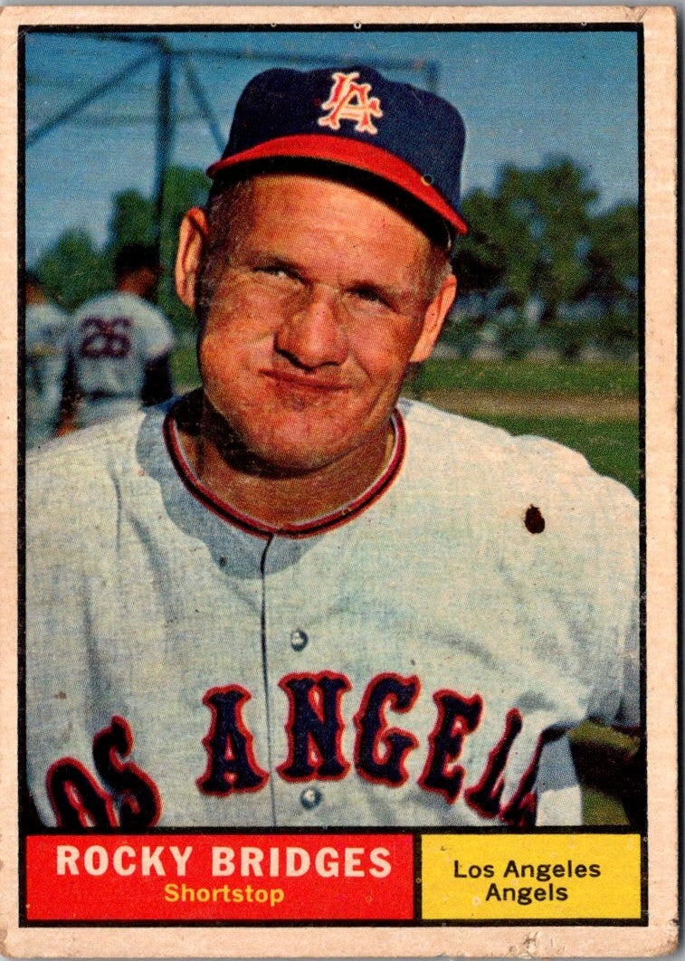 1961 Topps Rocky Bridges