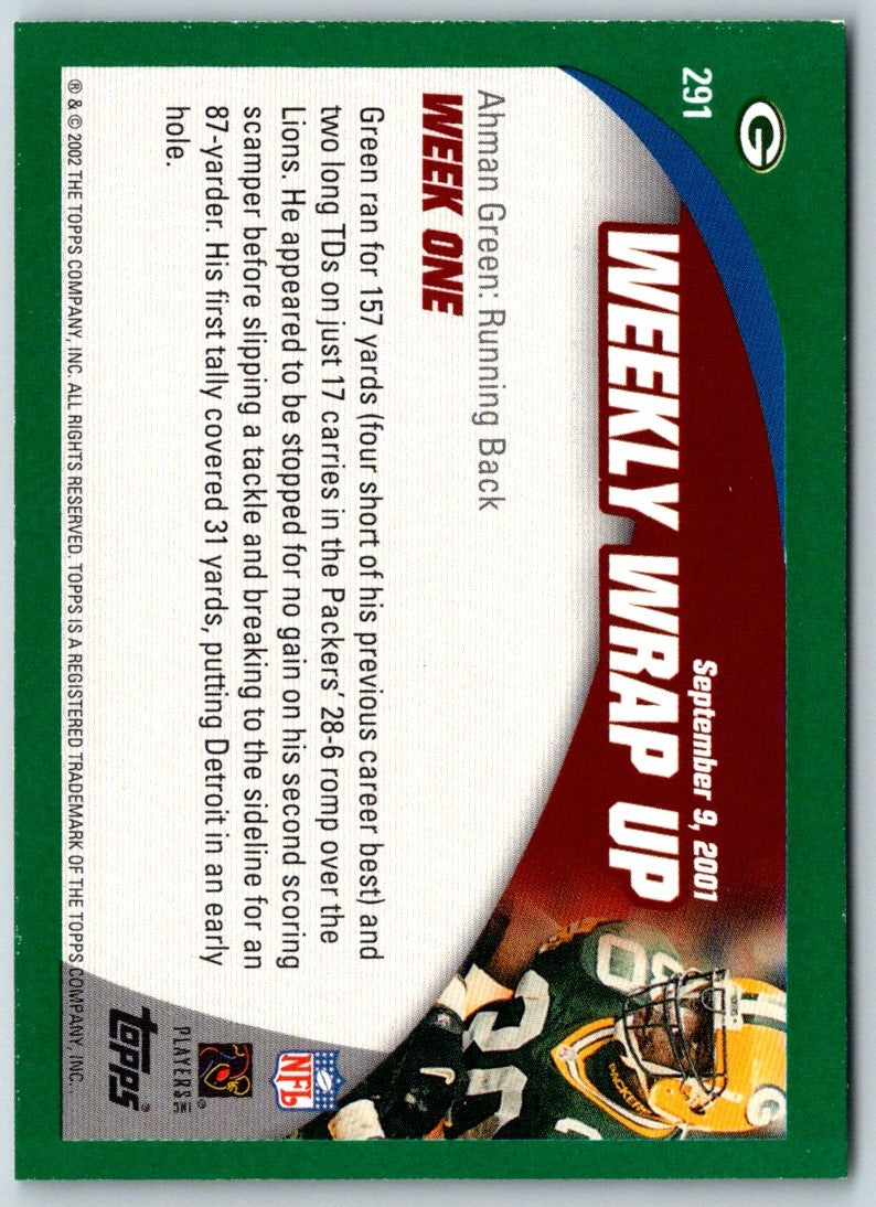 2002 Topps Ahman Green