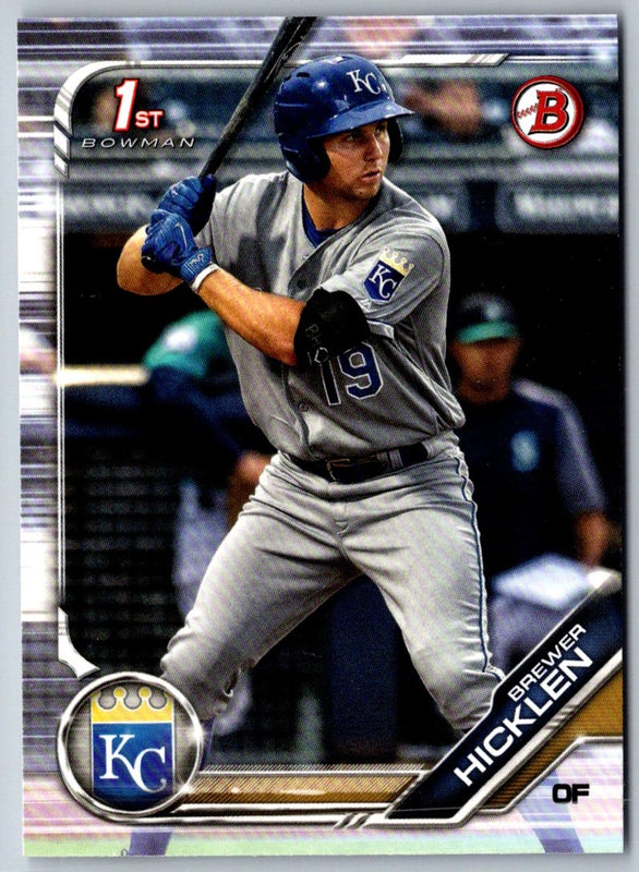 2019 Bowman Prospects Brewer Hicklen #BP-72