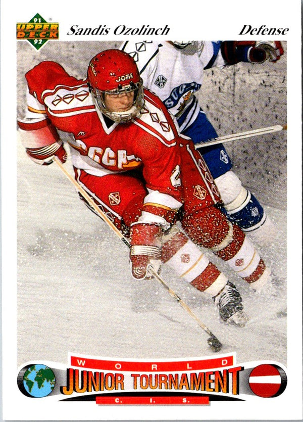 1991 Upper Deck Czech World Juniors Sandis Ozolinch #22