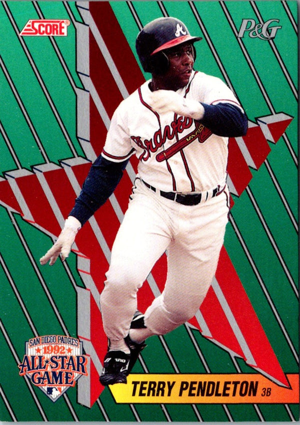 1992 Score Proctor and Gamble Terry Pendleton #13