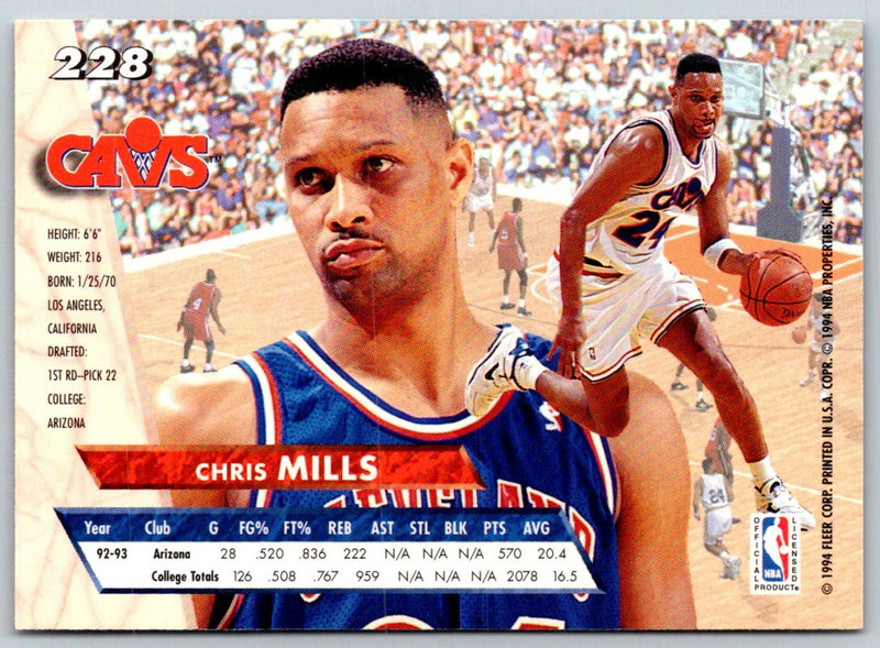1993 Ultra Chris Mills
