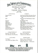 2010 Topps Allen & Ginter Todd Helton