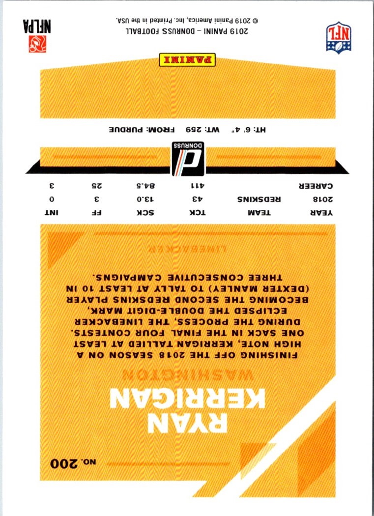 2018 Donruss Ryan Kerrigan