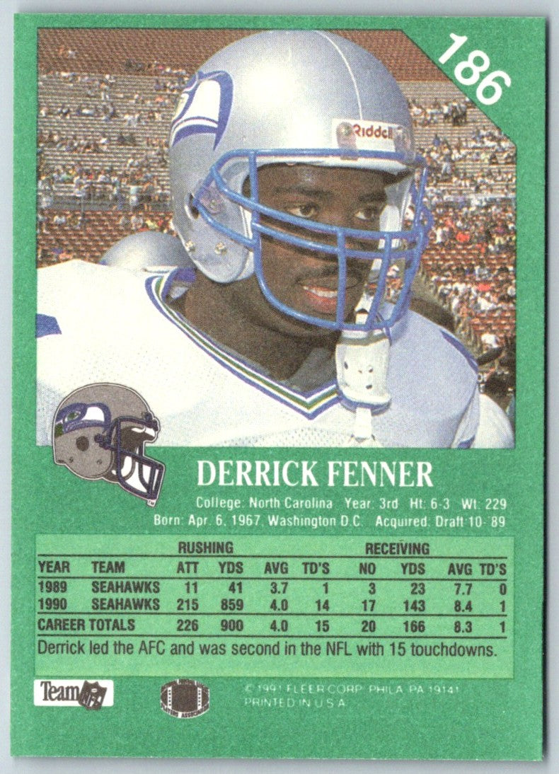 1991 Fleer Derrick Fenner