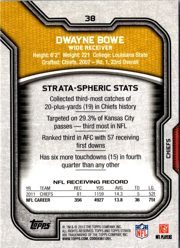 2012 Topps Strata Dwayne Bowe