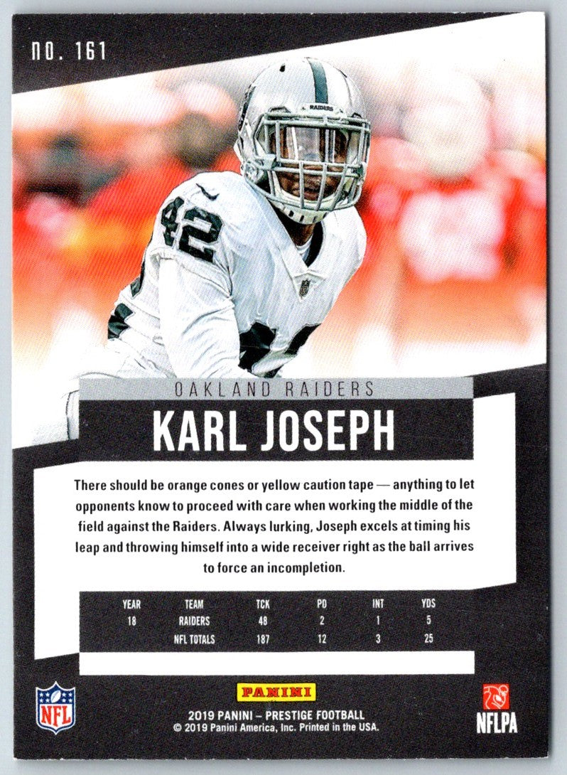 2019 Panini Prestige Karl Joseph