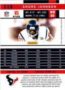2011 Score Andre Johnson