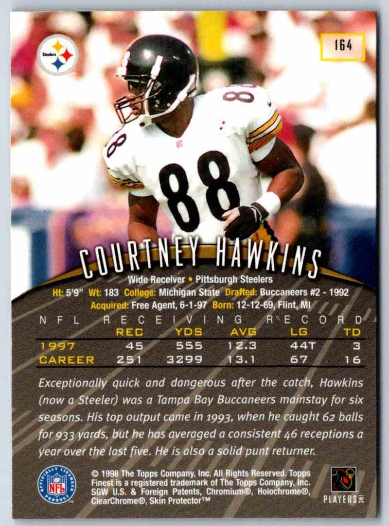 1998 Topps Finest Football Courtney Hawkins