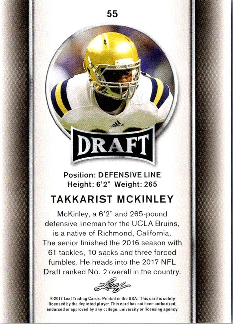 2017 Leaf Draft Takkarist McKinley