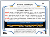 2014 Bowman Yovani Gallardo #64