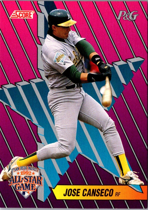 1992 Score Proctor and Gamble Jose Canseco #8