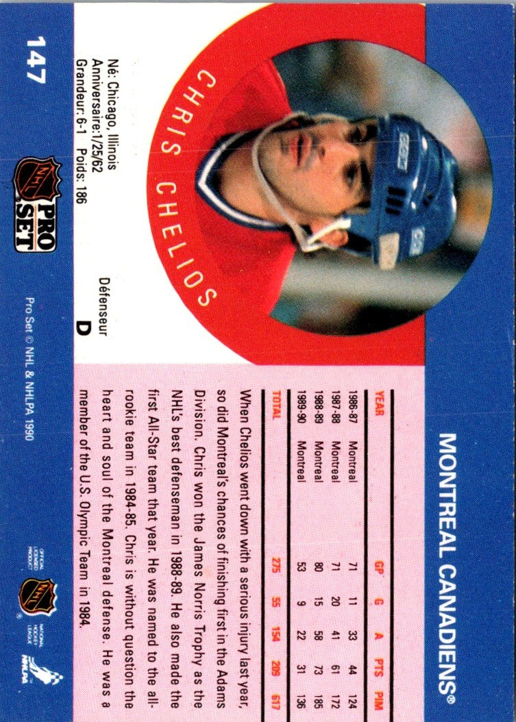 1990 Pro Set Chris Chelios