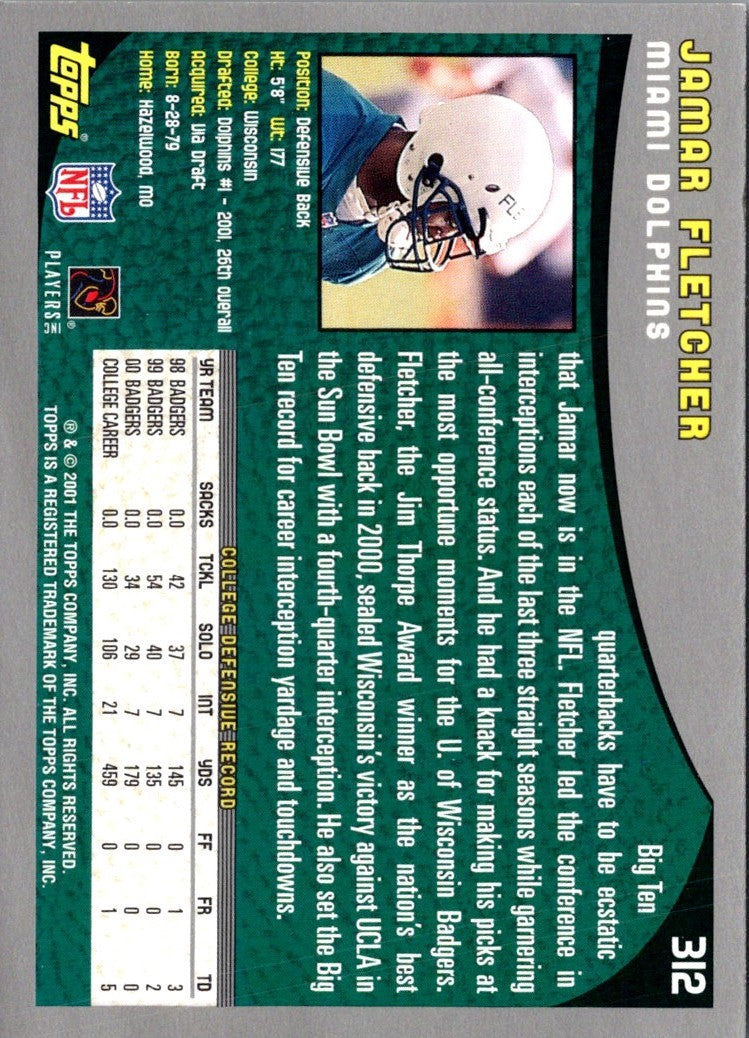 2001 Topps Jamar Fletcher